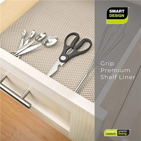 Smart Design Premium Grip Shelf Liner - 12 Inch x 20 Feet - Non Adhesive - Picture 5 of 6